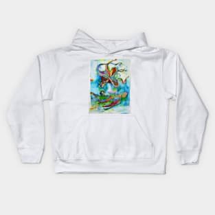 OCTOPUSES IN THE ABYSS Kids Hoodie